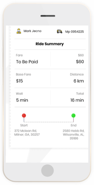 TouristCab Android App